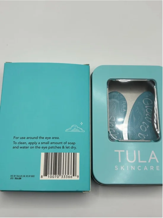 TULA Skincare Reusable Eye Patches Glow & Get It Silicone Under Eye Mask Set - Picture 3 of 4